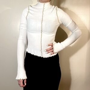 Urban Outfitters Long Sleeve Ribbed Top